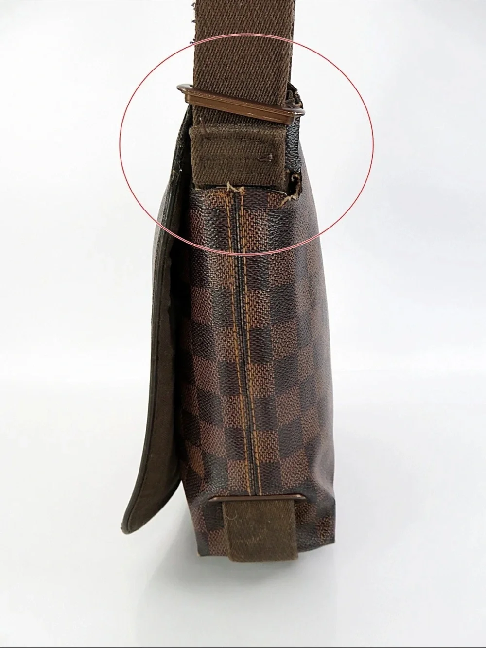 Brown Checkered Crossbody Bag - Designer Style
